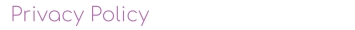 Privacy Policy